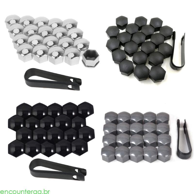 Encontrora Acessórios Para Carro Tampa Do Cubo Emblema + Porca Lug
