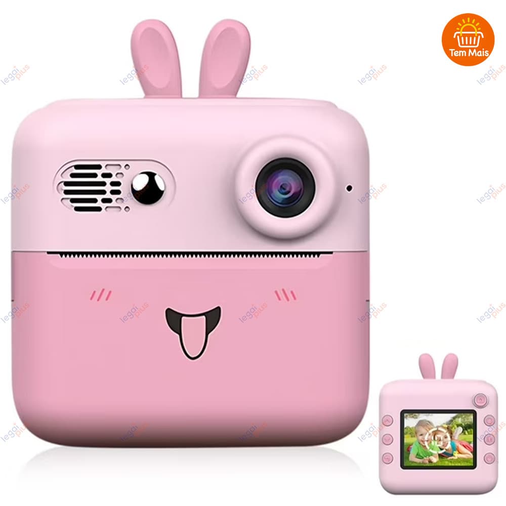 Câmera De Impressão Instantânea Para Crianças Vídeo Fotografia Digital Fotográfica Toy Mini Impressora Térmica Boy Girls