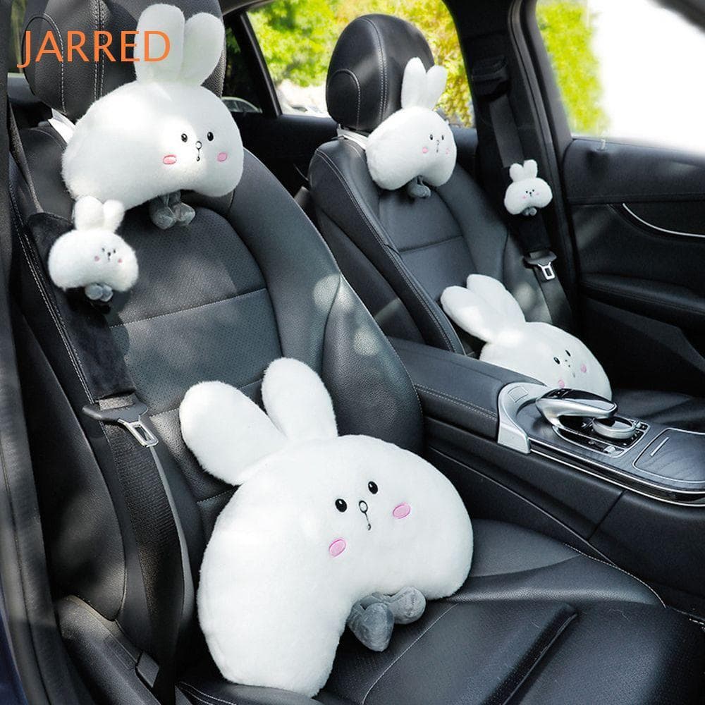 JARRED Gato Encosto De Cabeça Travesseiro Almofada De Assento Cinto De Segurança Capa De Ombro Apoio Lombar Brinquedos D