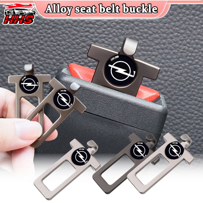 1/2pcs Opel Fivela De Cinto De Segurança De Carro Material De Liga De Zinco Alarme Silenciador Inserção Gancho Design Pa