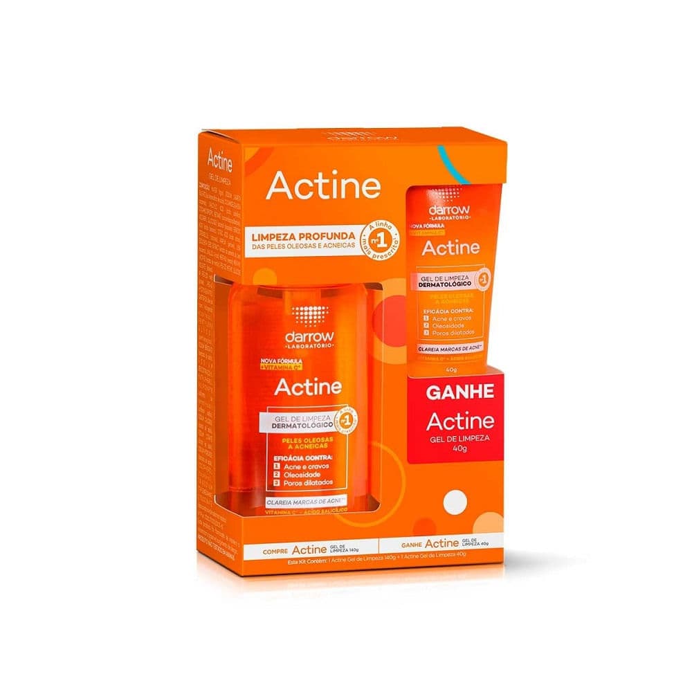 Actine Gel Limpeza Darrow 140g+ Actine Gel Limpeza 40g