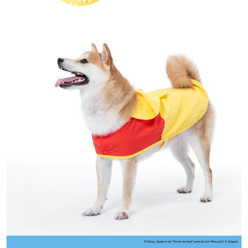Roupas  para animais de estimação Pooh Series Capa de chuva Capa de chuva fofa de desenho animado para cachorro e gato