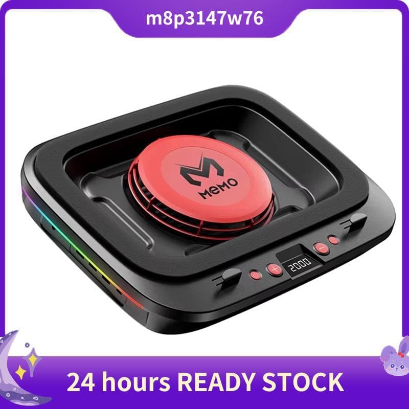 Memo FL08 Almofada Refrigeradora Para Laptop , Suporte De Resfriamento De Vento Forte , Base De , Poderoso Ventilador , 