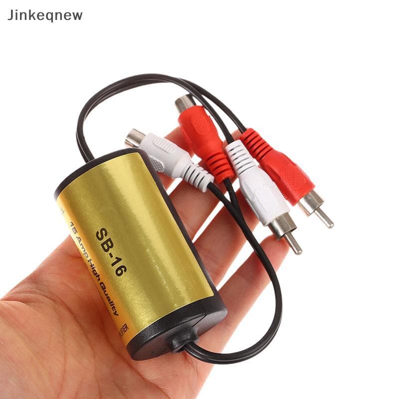 JNBR 2-RCA Macho Yrca Fêmea Auto Áudio Filtro De Ruído Supressor Loop Terra Lsolator Para Carro E Casa Estéreo JIN