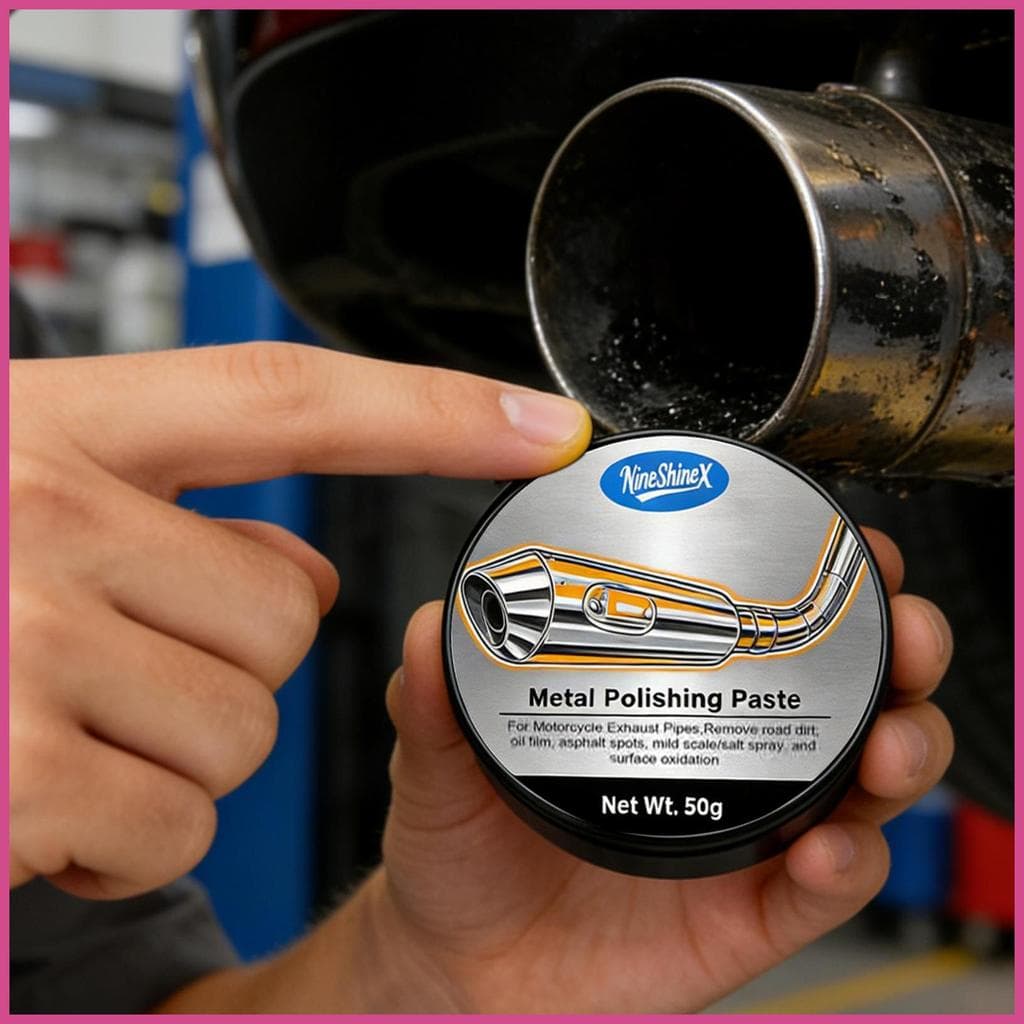 Limpador De Escapamento Desengordurante Pasta Creme Metal Cromo Removedor Ferrugem Para Veículo Automotivo Caminhão mubo