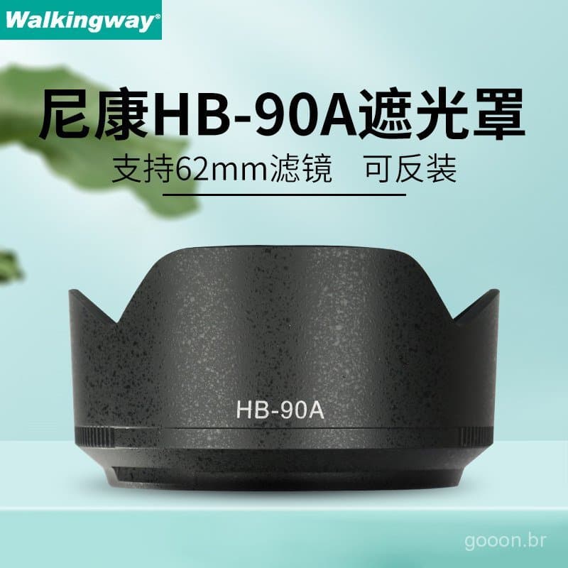 Novo produto compatível com o para-sol Nikon HB-90A para lente Z 50-250mm, acessório para câmera mirrorless Z50, diâmetr