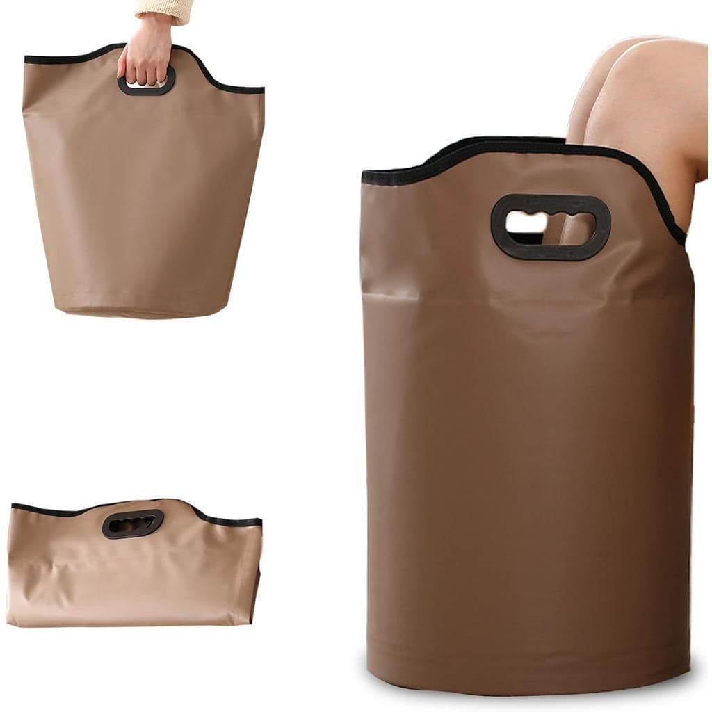 Bacia Dobrável para Banho de Pés com Orifício de Drenagem, Banheira Portátil para Imersão de Pés com Alças, Balde de Águ