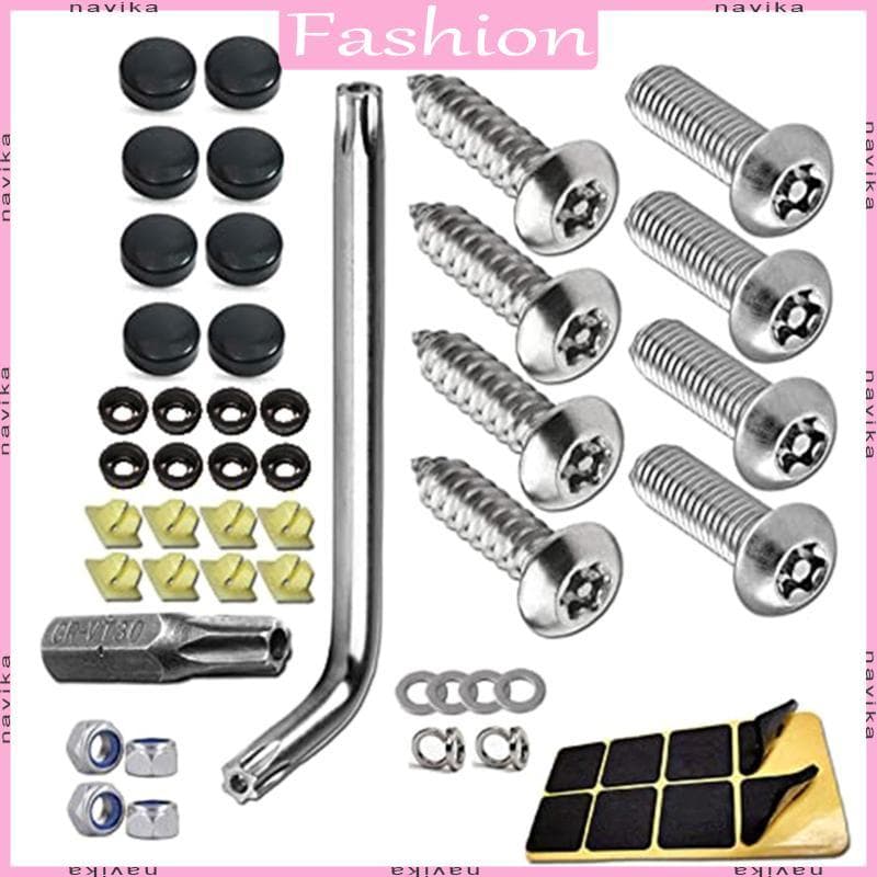 Anti Roubo Placa Parafusos Kit Montagem Porca Hardware À Adulteração