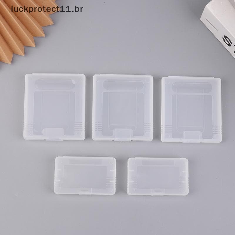 LTBR 5 Pçs Caso De Cartucho De Jogo Transparente Para Gameboy Advance GBA GBC Plástico Caixa À Prova De Poeira Capa Cor 