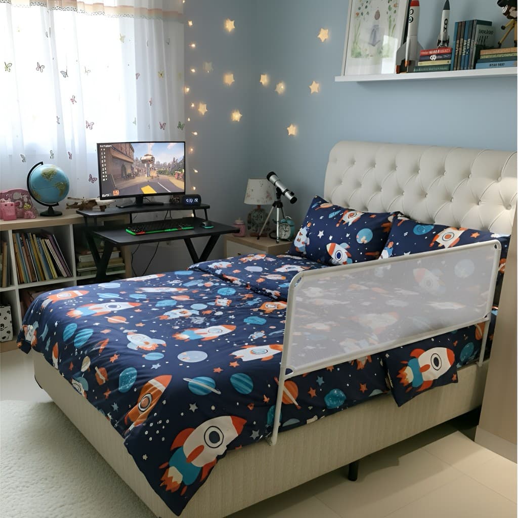 Grade Proteção Para Cama Infantil 68CM 84CM 116CM Bebês Crianças Protetor Resistente Dobrável