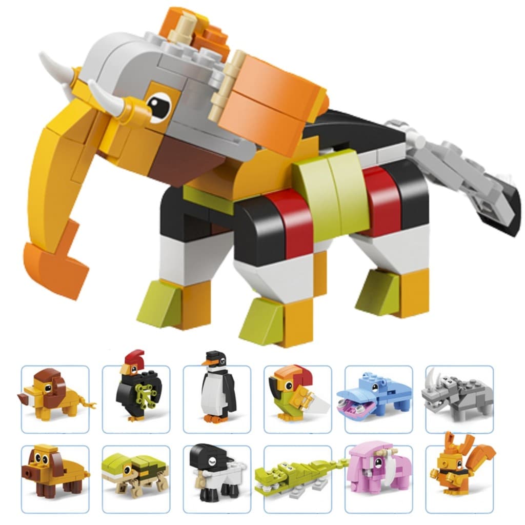 Blocos de Montar Capsula de Animais Sortido - Castela