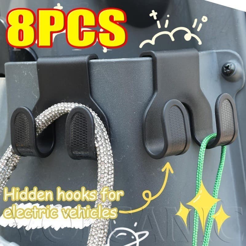 [Entrega Rápida] Gancho Oculto De Cabeça Dupla-Economia De Espaço , Resistente Ao Desgaste-Para Capacetes/Bolsas/Mochila