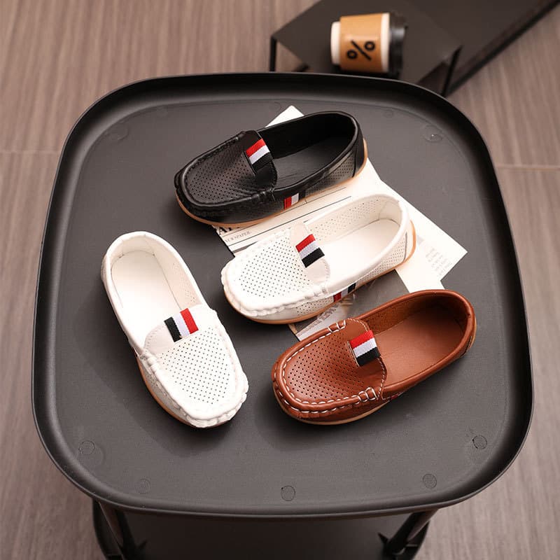 Meninos Mocassins Crianças Sapatos Casuais Para Médio Grande Criança Estilo Reino Unido Moda Macio Deslizamento-Em Cláss