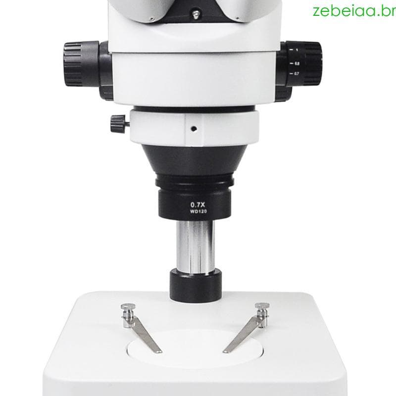 Zebeia 0 5 0 7X Lente Microscópio Acessórios 47mm 48mm Objetiva Montagem Para Vídeo Industrial