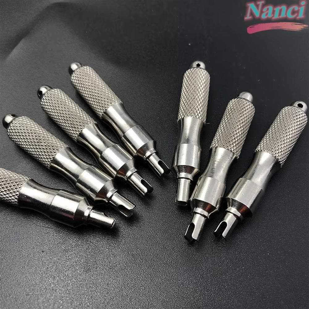 Chave De Fenda Para Reparo De Pneus NANCI , Aço Inoxidável Com Chaveiro , Válvula De Pneu , Ferramentas Antiferrugem