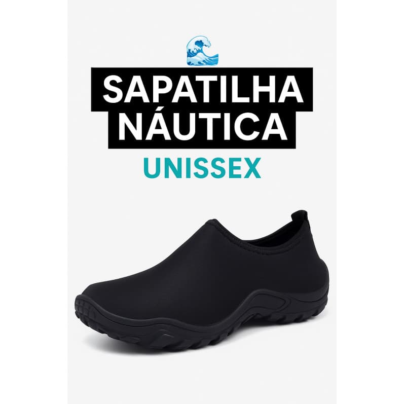 Sapatilha Náutica Unissex Neoprene Antiderrapante Ideal para Praia, Cachoeira e Esportes Aquáticos