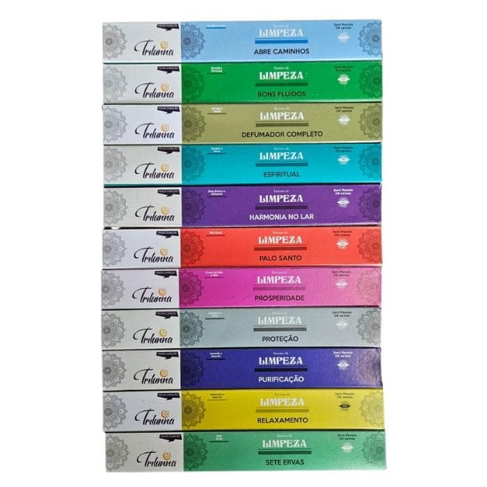 Kit Incenso Premium Limpeza 5 Caixas 40 Varetas Semi Massala
