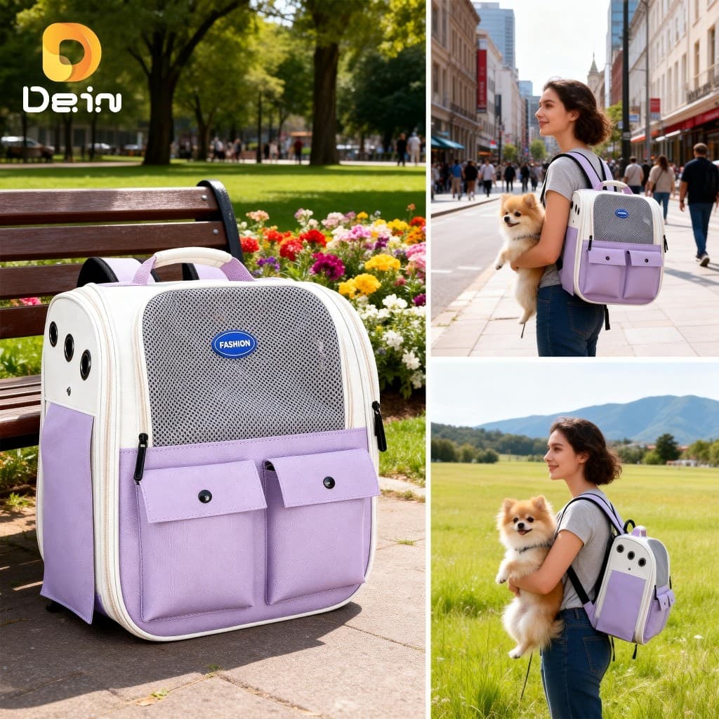 Mochila Pet para Gatos e Cães Pequenos Respirável com Janela | Cores