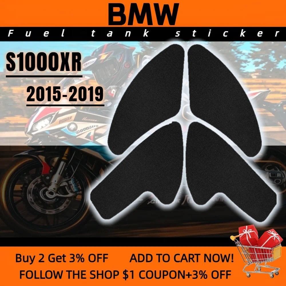 Para BMW S1000XR 2015-2019 Almofada Do Tanque Da Motocicleta Anti Deslizamento Lateral De Combustível Protetor Adesivos 