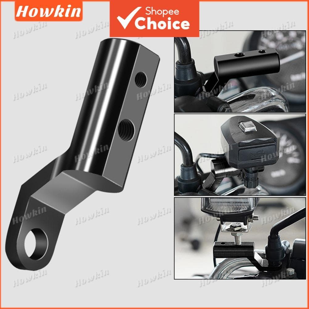  Suporte de Extensão Universal de Liga de Alumínio CNC para Espelhos Retrovisores de Motocicleta, Suporte Multifuncional