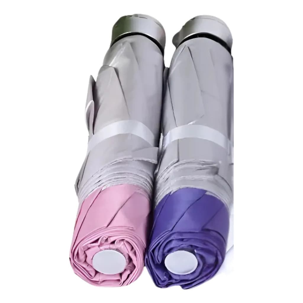 Kit 2 Sombrinhas Guarda Chuva Uv Cabe Na Bolsa