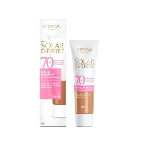 Protetor Solar Facial L’Oréal Paris Solar Expertise Efeito Make Up FPS70 30g  (Escolha sua cor)
