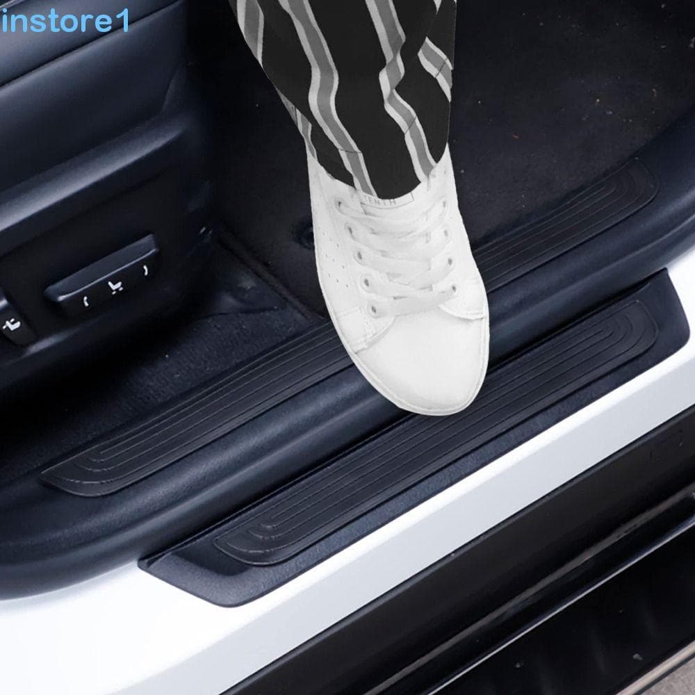 INSTORE Capas De Borracha Para Soleira De Porta De Carro , Adesivos Decorativos À Prova D'água
