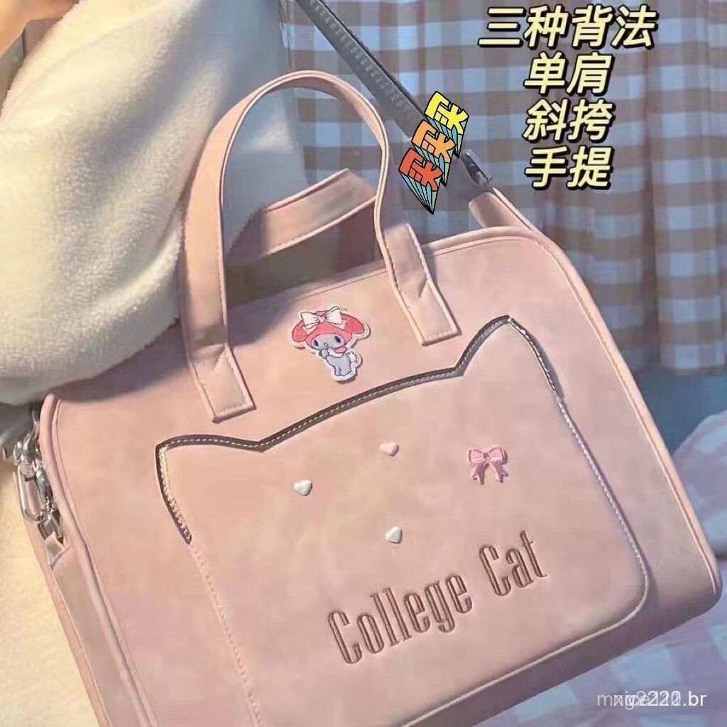 Bolsa para laptop feminina, elegante, adequada para computadores Huawei, Apple, Asus, Lenovo de 14 polegadas, bolsa de o