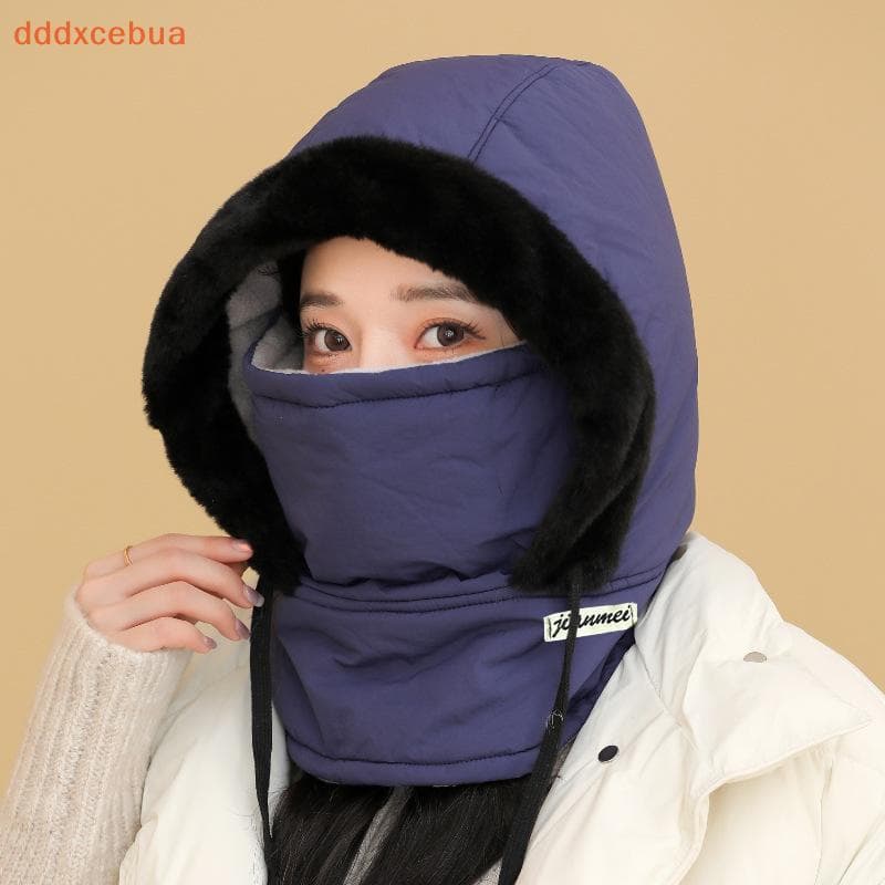 [dddxcebua] Balaclava Térmica De Inverno Lei Feng Chapéu Thi Boné De Esqui De Pelúcia À Prova De Vento De Uma Peça Resis