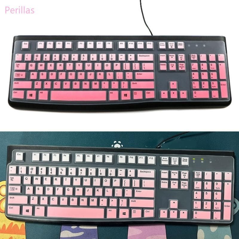 Perillas Capa Teclado Para K120 MK120 Ergonômico Fio À Prova D Protetores Silicone Substituição Pele