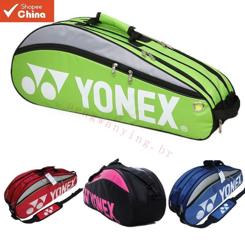 Nova Bolsa Esportiva 2023 para Badminton, Bolsa para 6 Raquetes de Tênis, Mochila XKJB