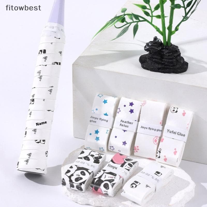 Fbbr 1Pc Design Dos Desenhos Animados Tênis Overgrip Shoproof Absorvente De Suor Antiderrapante Fita De Aperto Do Plutôn