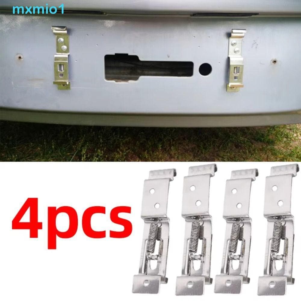 MXMIO1 4pcs Clipes De Placa De Identificação De Trailer , Suporte Retangular Carro Resistente À Corrosão ,