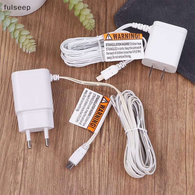 [fulseep] 110-240V Oril Ue Adaptador De Energia Carregador Mini Conector USB Para Monitor Do Bebê VB601 VB603 VB605 Babá