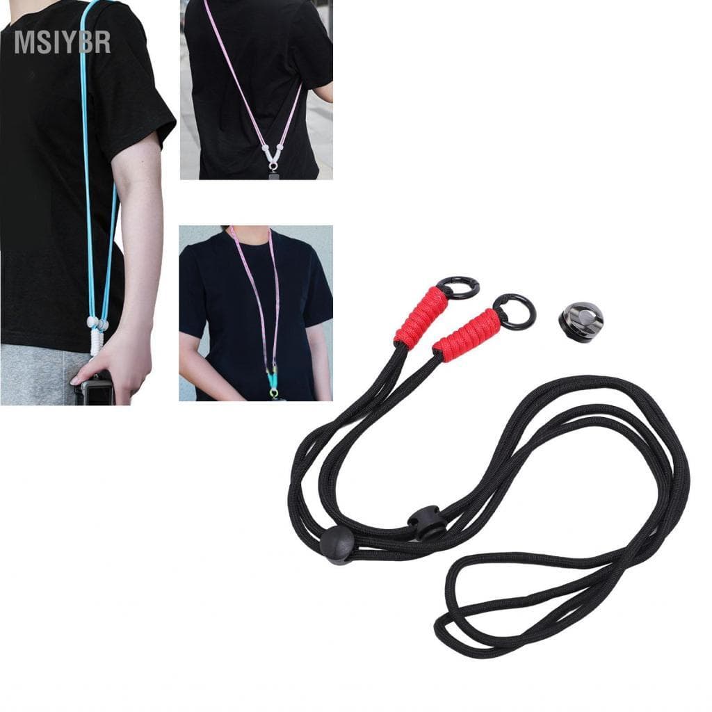 Msiybr Correia de pescoço para câmera de ação, fivela de liga de alumínio de alta segurança, corda anti-perda para