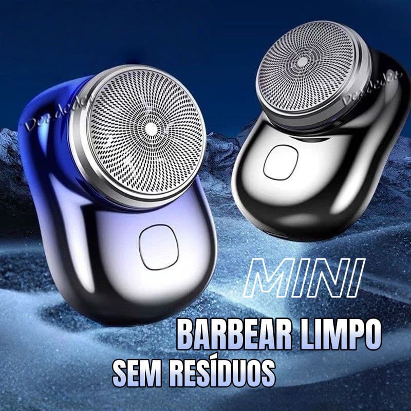 Mini Barbeador Elétrico Portátil À Prova D'água TYPE-C Aparador De Barba De Bolso