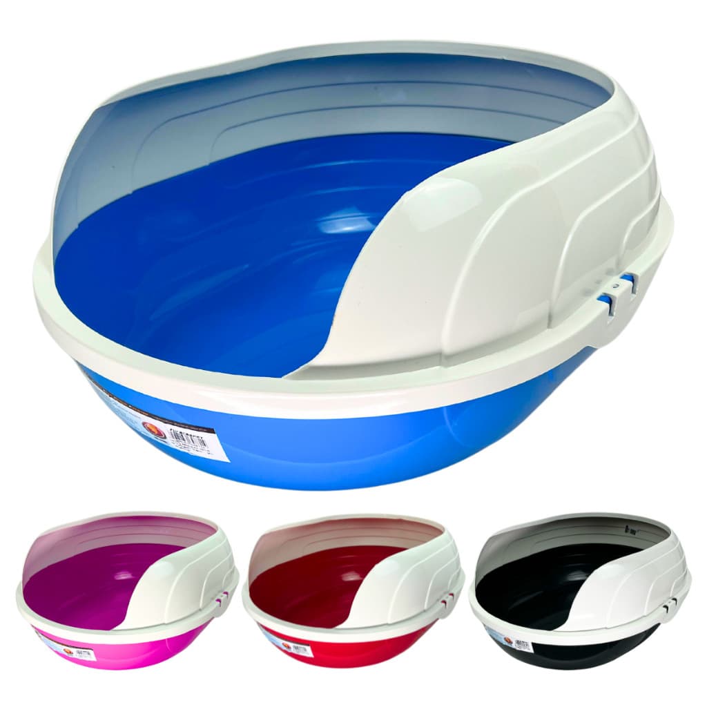 Caixa de Areia Alta Banheiro para Gatos Reforçada Sanitário Furba Prime Sandbox Furacão Pet Promoção