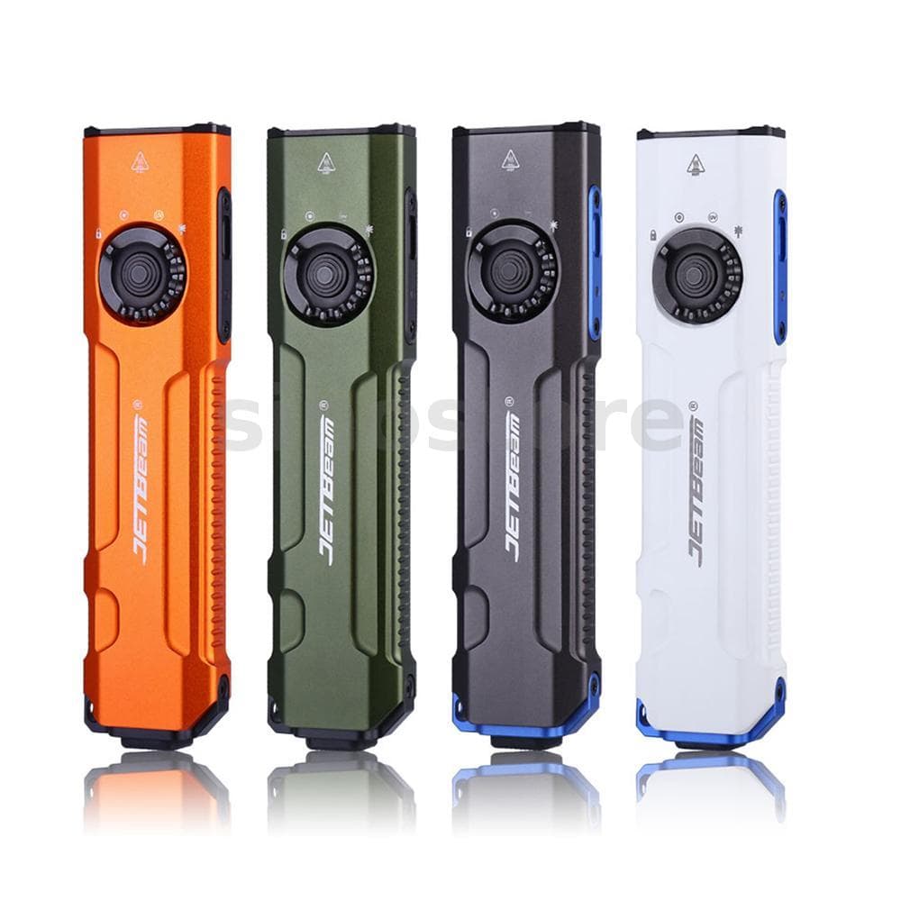 JETBeam E26 Lanterna EDC 3 Em 1 Laser , UV E Ultra Branca Luminus SST40 2000LMUV Verde Claro Com Bateria Para Acampar