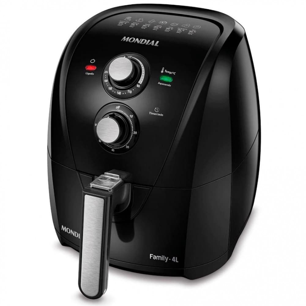 Fritadeira Elétrica Sem Óleo Air Fryer Mondial Family AFN40FB 4 L