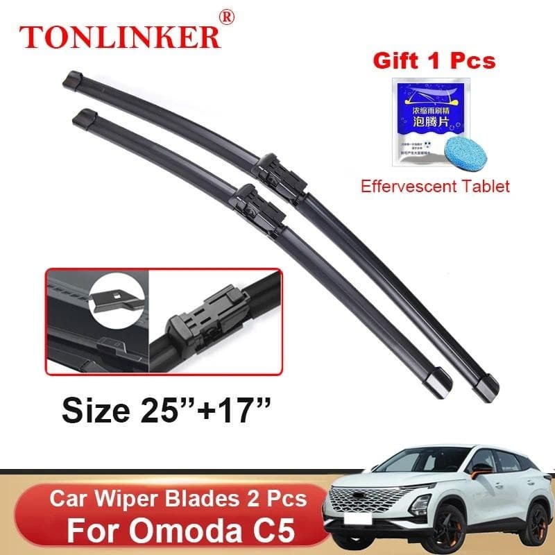TONLINKER Lâminas De Limpador Para Chery OMODA C5 OMODA5 2022 2023 Acessórios Carro Lâmina De-Brisa Dianteiro Escovas Co