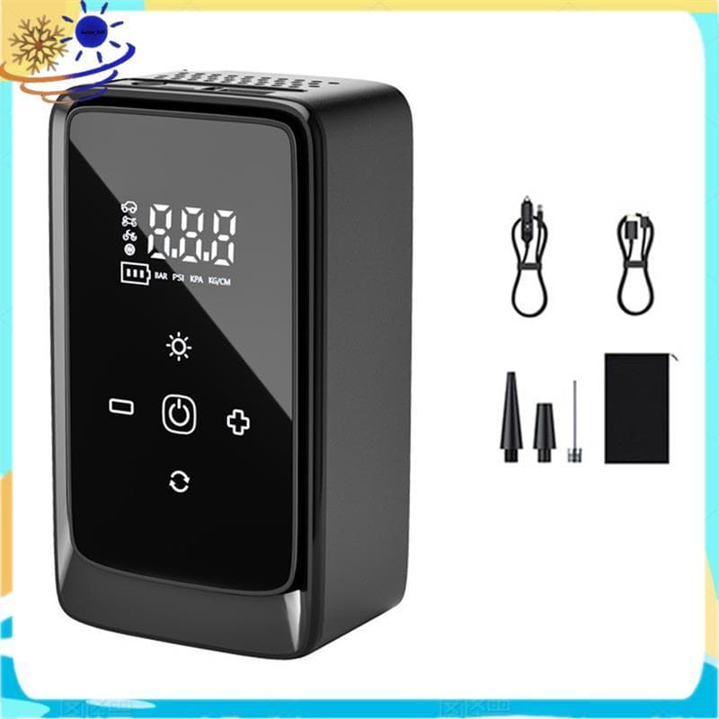 Compressor De Ar Sem Fio Portátil Para Inflar Pneus Elétrico Digital Inteligente Com Display LED Carro , Motocicleta , B