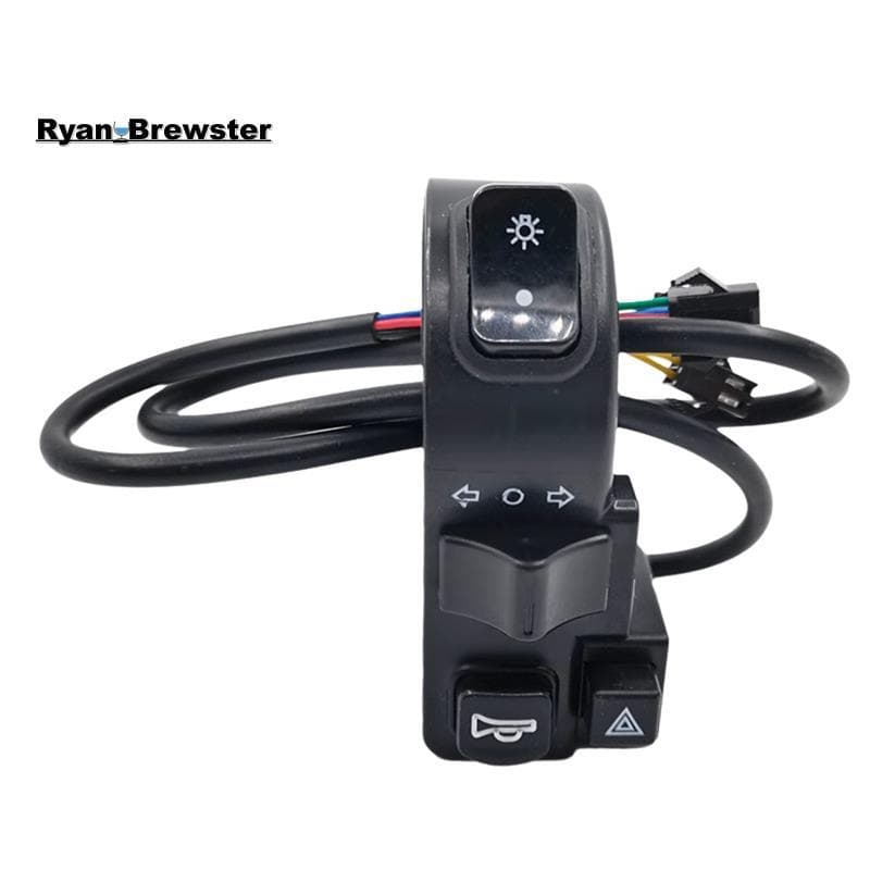 [Preferência R] Interruptor Do Guiador ATV Para Motocicleta Botão De Engrenagem Da Buzina Acelerador Elétrico Universal 