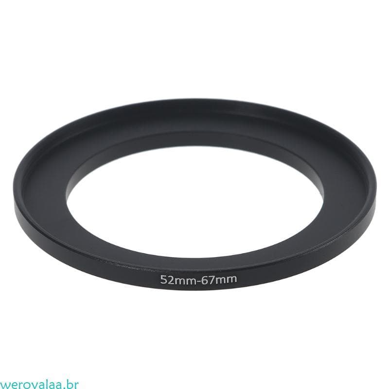 weroyalaa Metal Step Up Anéis Adaptador Lente Alumínio Filtro 52mm-67mm Acessório Fotografia 52mm A 6