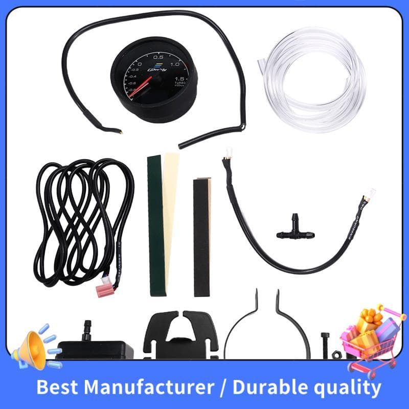 LCD Display Digital Medidor De Carro Turbina Automóvel Relógio Temperatura Do Óleo