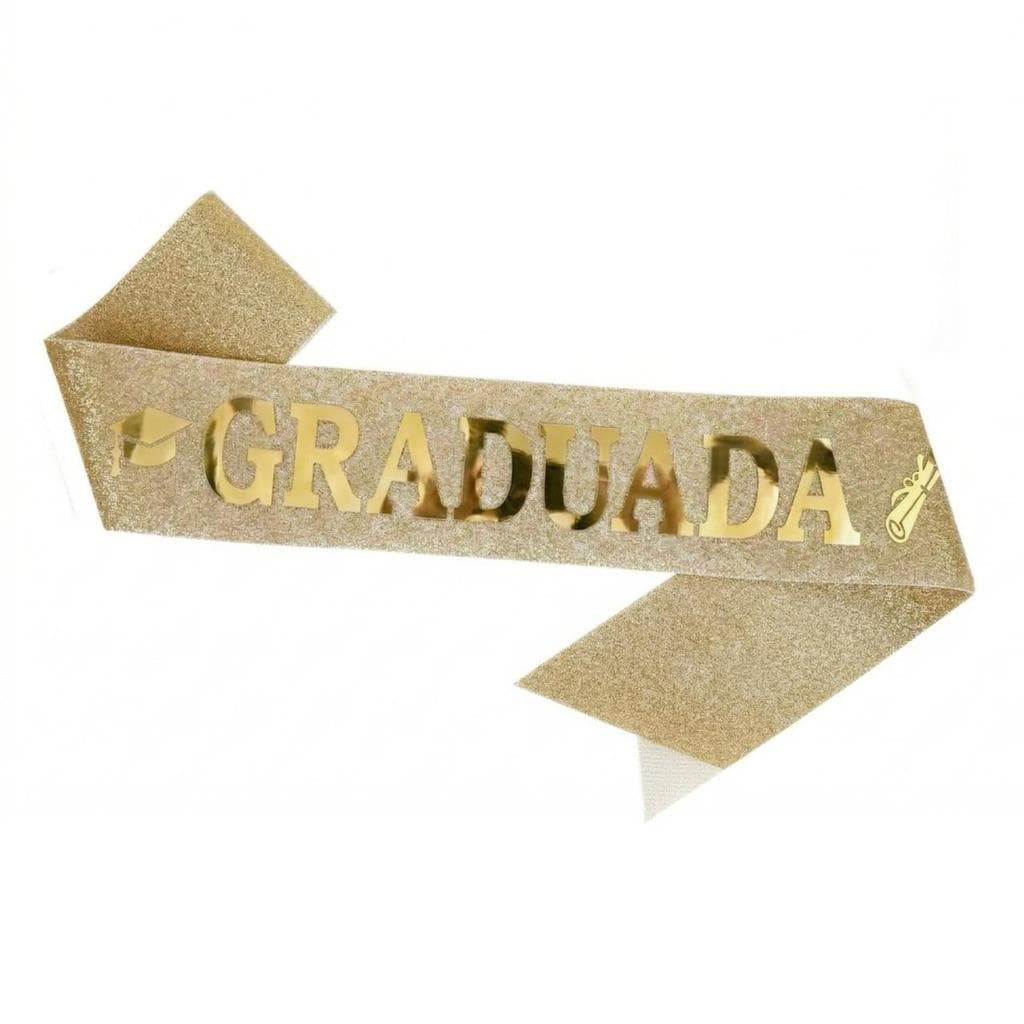 FAIXA GRADUADA GLITTER- FORMATURA
