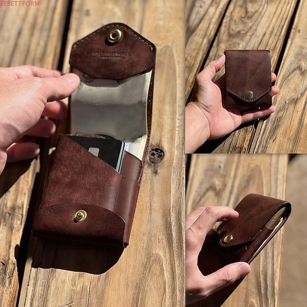 Carteira Minimalista Fina BEBETTFORM , Compacta Multifuncional Com Slot Para Caneta Embutida À Prova D'água