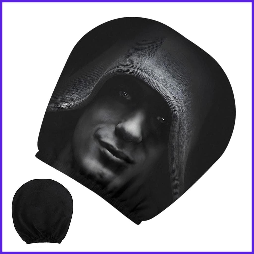 Capa De Encosto De Cabeça Do Carro Estilo Halloween Interior Com Padrão De Figura Misteriosa Para Automotivo phdbr