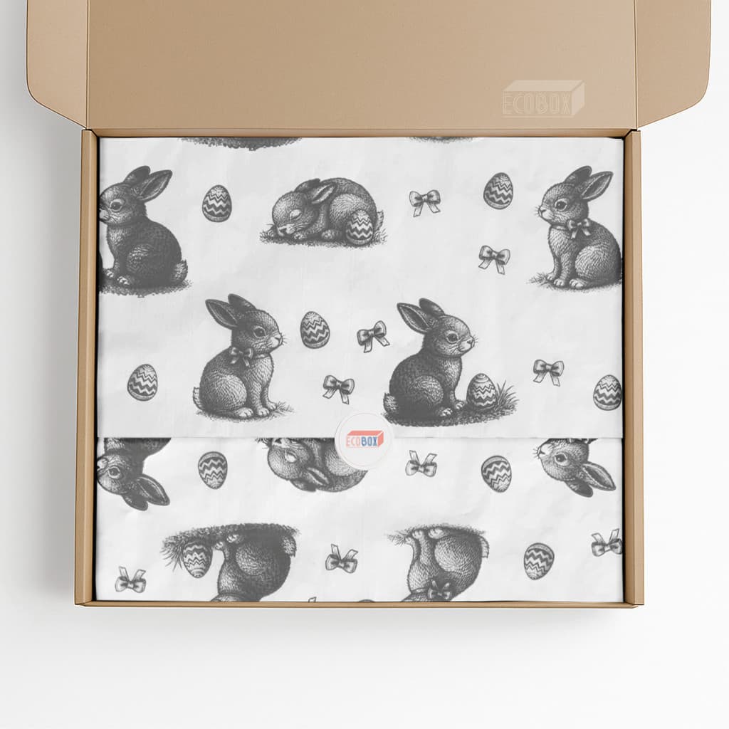 Papel de Seda Premium Estampa Coelinho Páscoa