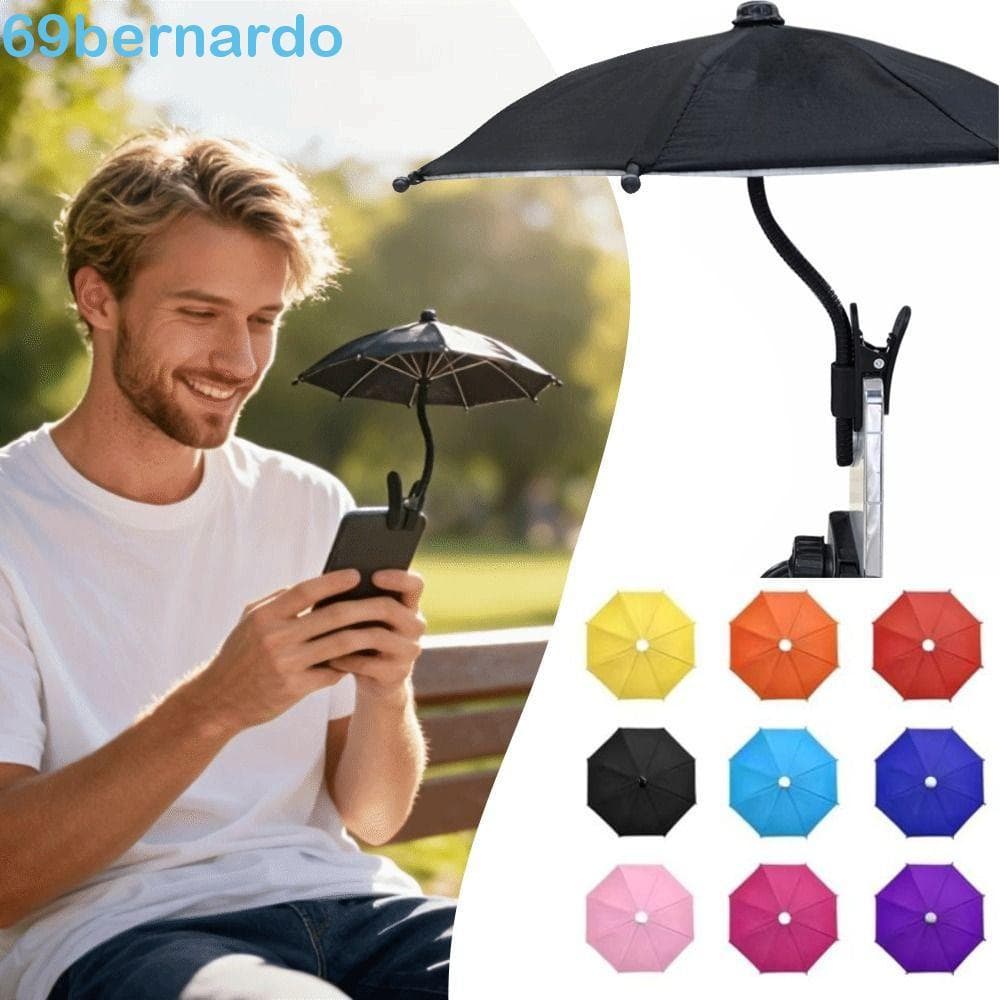 BERNARDO Guarda-Sol Para Celular Carro , Chuva Antiderrapante Com Design Dobrável , Abrigo Da