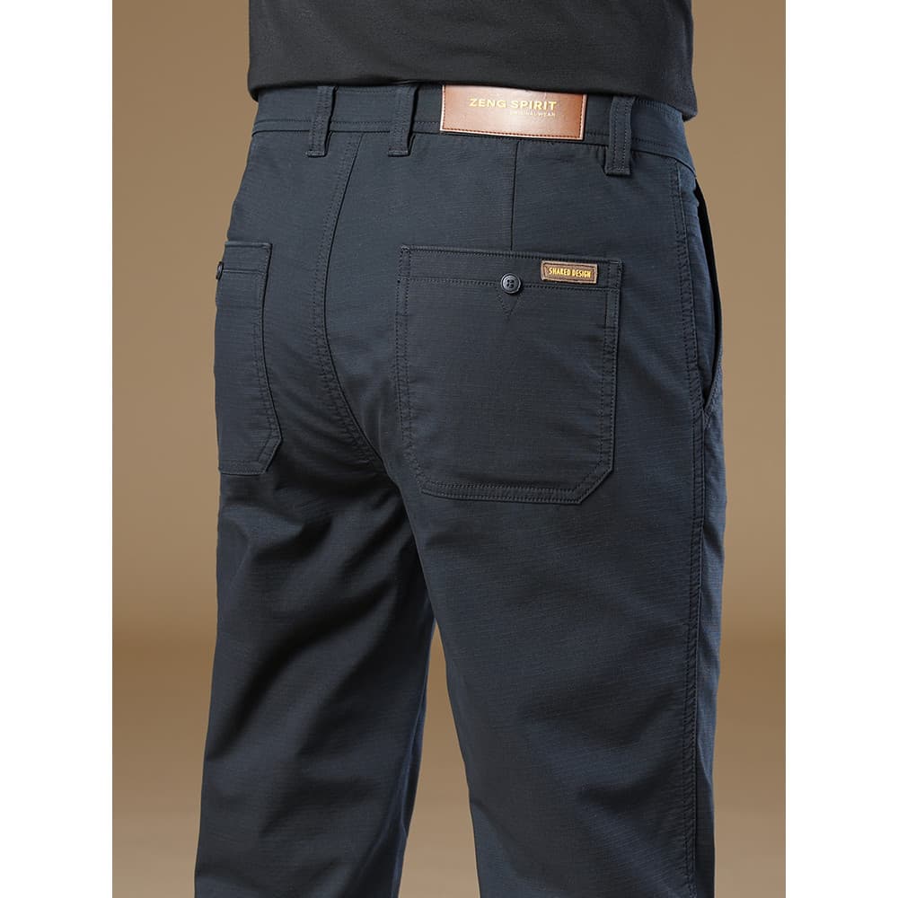 Pierre Cardan calças pretas estilo masculino 2025 verão All-Match novo estilo calças retas negócios casuais calças compr